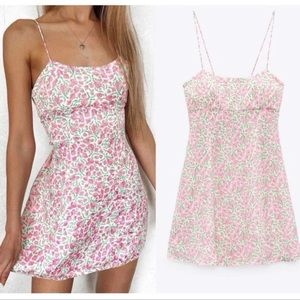 Zara silky floral sundress
